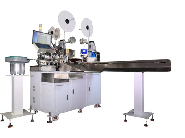 全自动单端沾锡打端插壳机